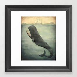 Leviathan Below Framed Art Print