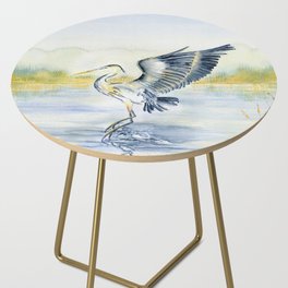 Great Blue Heron Side Table