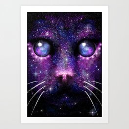 Space Cat Art Print