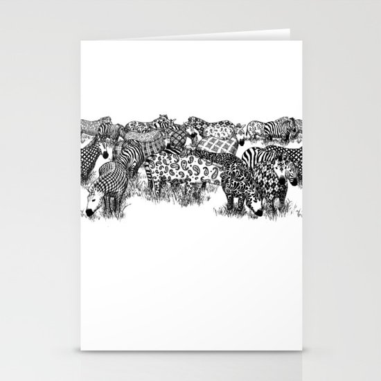 Zebra Print Stationery Cards