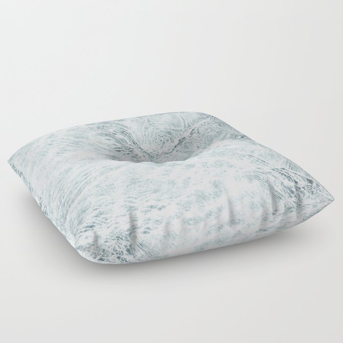 Clear Blue Ocean Waves Floor Pillow