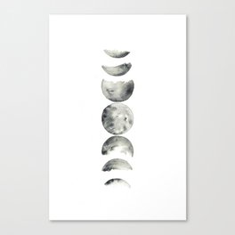 moon phases Canvas Print