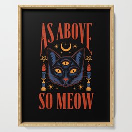 As Above, So Meow Serving Tray