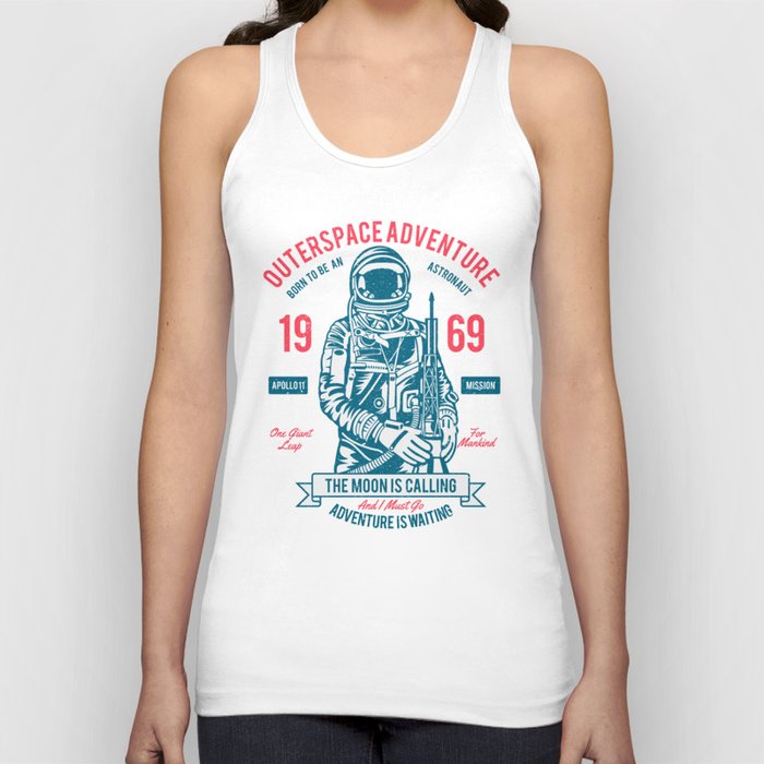 Outer space Adventure - Born to be an astronaut Tank Top