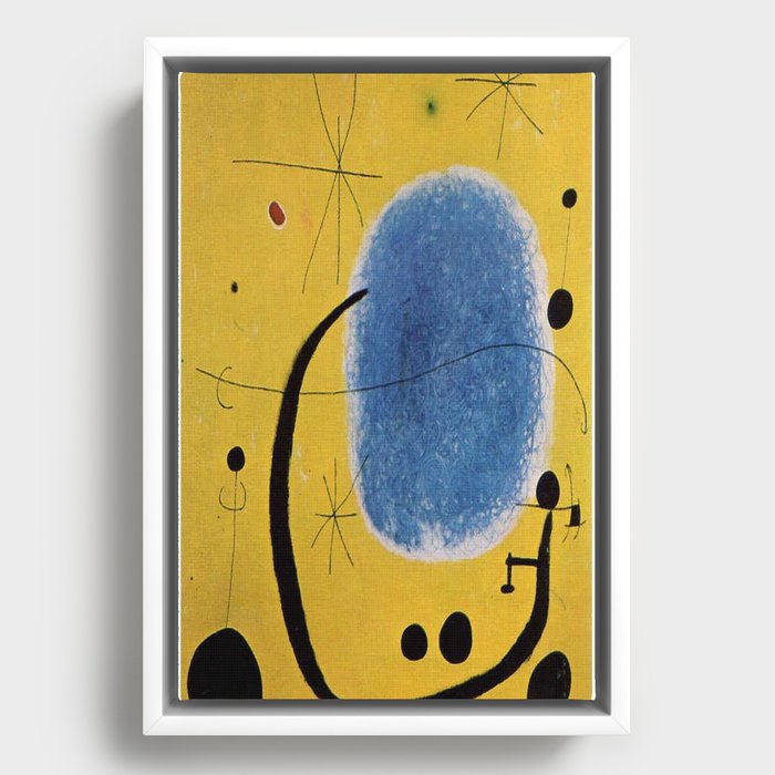 Joan Miro The Gold Of The Azure Framed Canvas