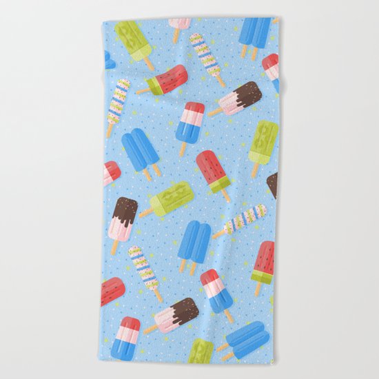 Popsicles Beach Towel