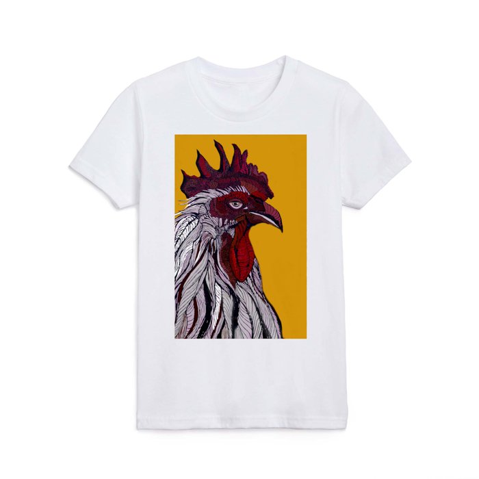 Judgmental Rooster Kids T Shirt