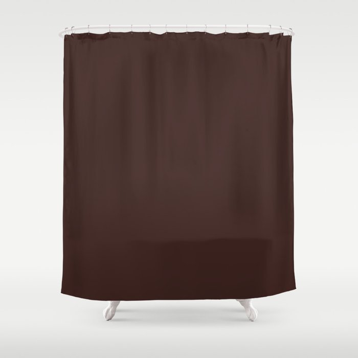 Autumn Abstract ~ Rich Brown Shower Curtain