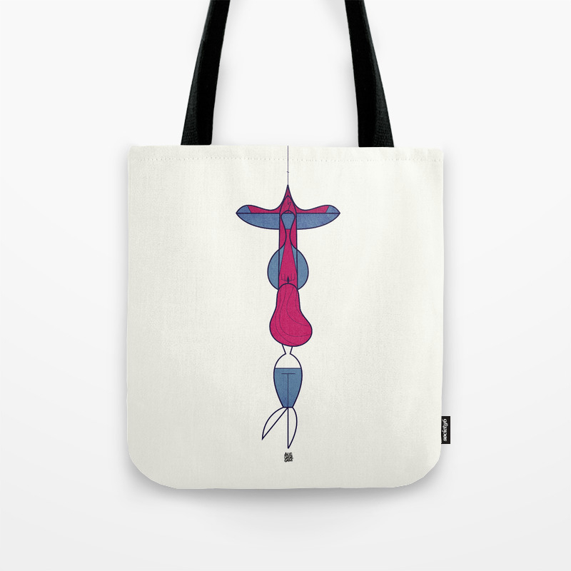 Upside Down Love Tote Bag By Alegiorgini Society6