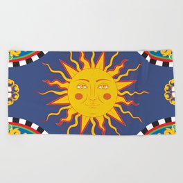 A Touch of Italian Elegance to Your Home: The Beautiful Sicili Sicilian Baroque Maiolica with Sun  Beach Towel