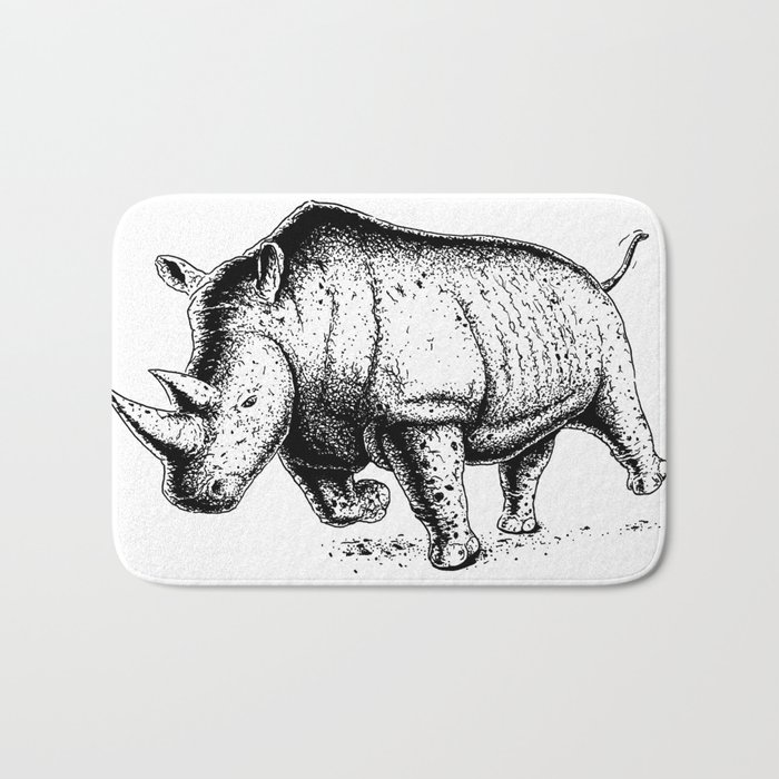 Running Rhino Bath Mat