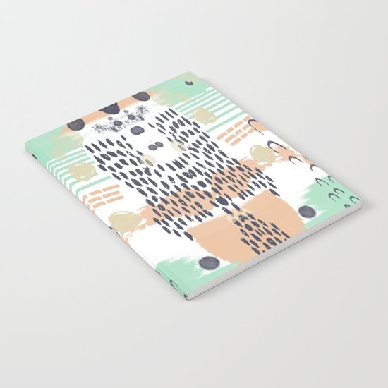 Liesel - Abstract, painterly, mark-making artist, colors cell phone case design Notebook
