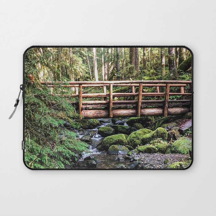 Wanderlust Beauty // Take Me to the Forest Where the Peaceful Waters Flow in the Dense Woods Laptop Sleeve