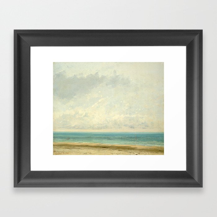 Gustave Courbet, Calm Sea, 1866 Framed Art Print