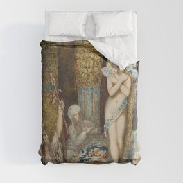 The fables - a summoning - Gustave Moreau Duvet Cover