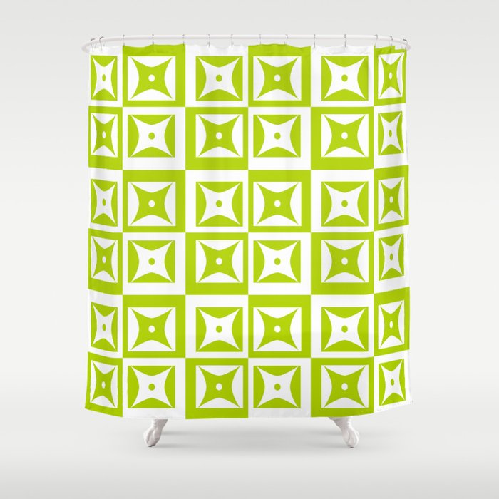 Modern Block Pattern C Shower Curtain