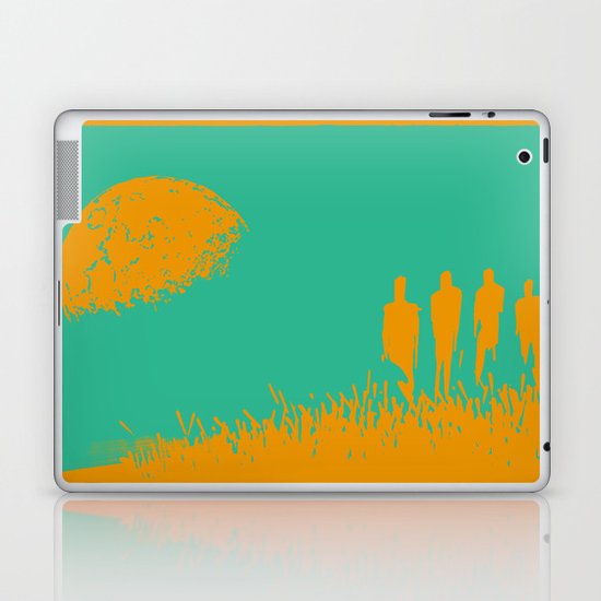 "New Moon" by Justin Hopkins (Green Version) Laptop & iPad Skin