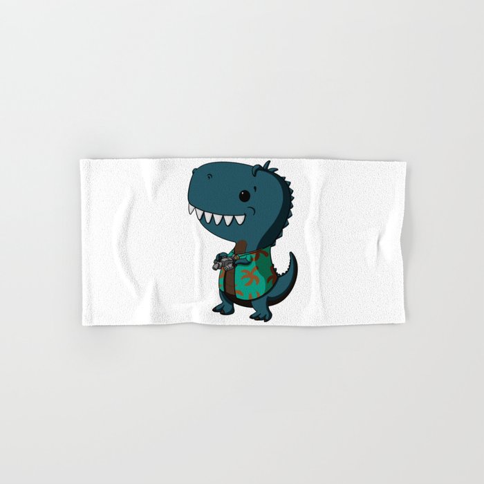 Wash Dinosaur Hand & Bath Towel