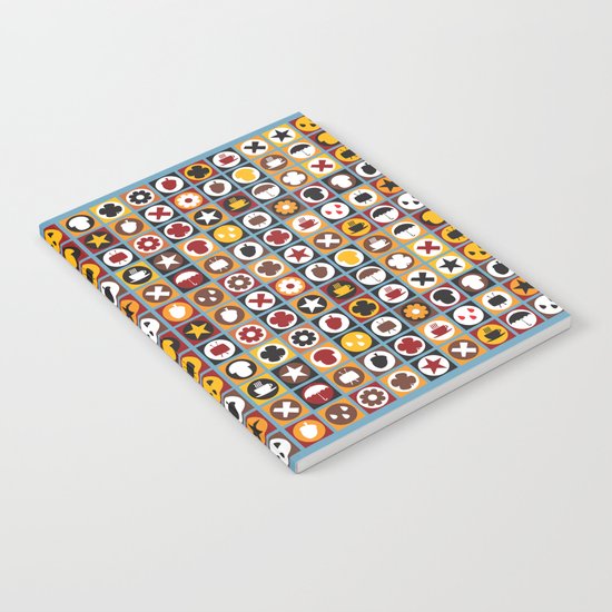 Retro autumn pattern No.321457 Notebook