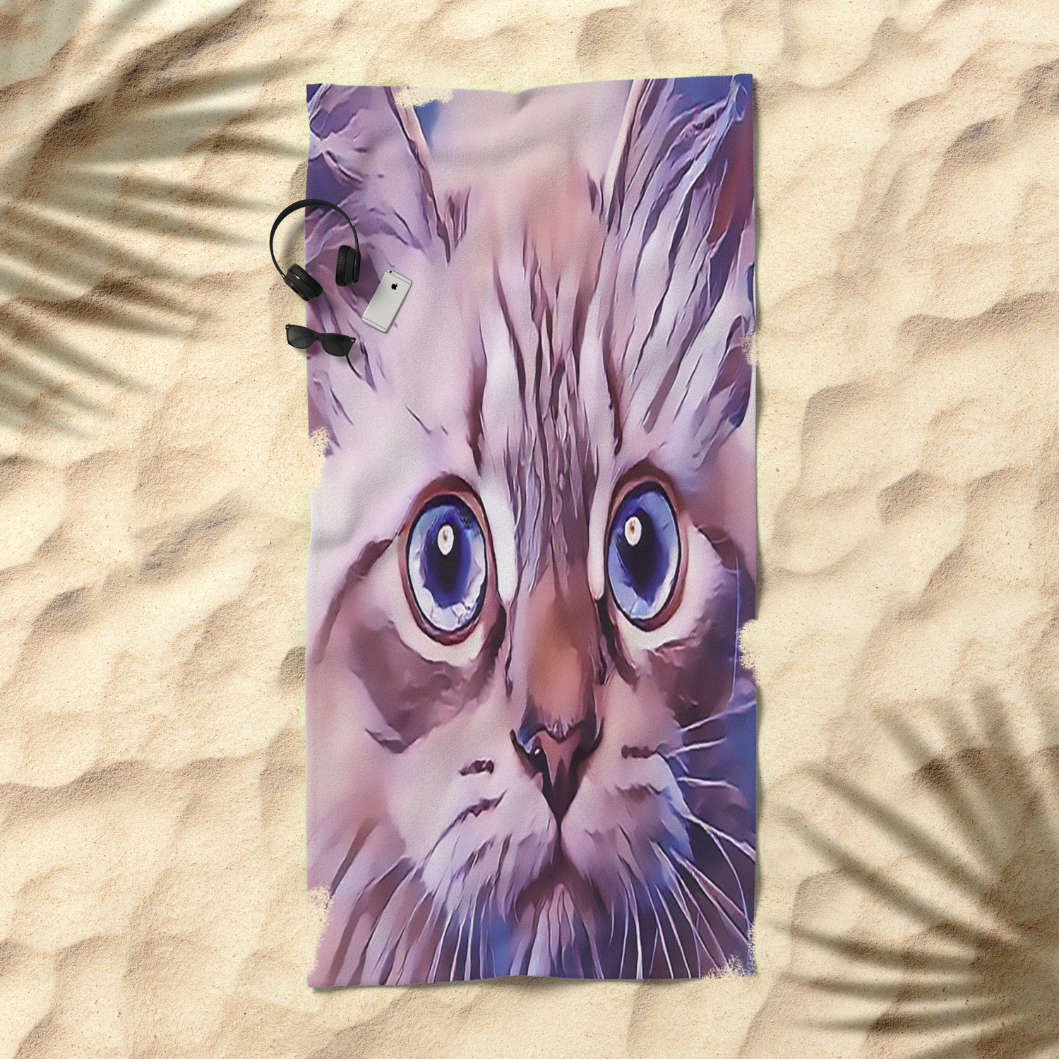 Birman The Blue Eyed Cat Beach Towel By Sunleil Society6