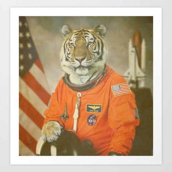 Moon Tiger Art Print