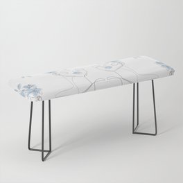 Blue Lily Girl Bench