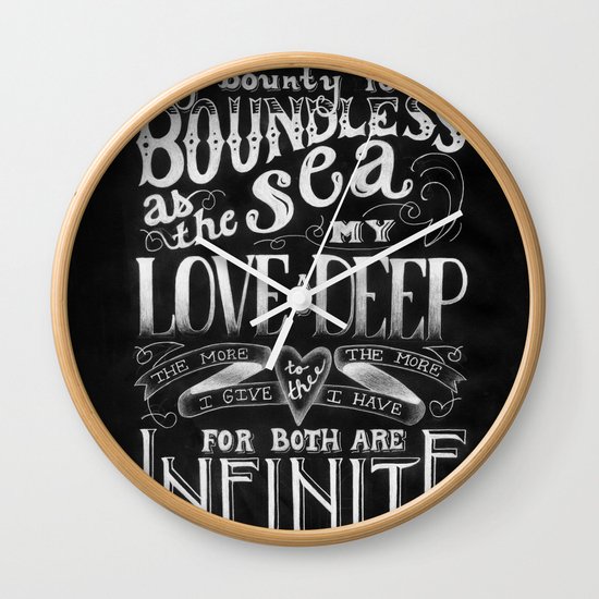 For You, My Love Wall Clock