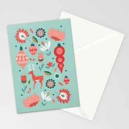 Florals + Ornaments Stationery Card