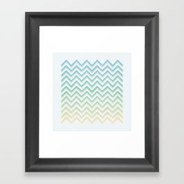 Zig Waves Framed Art Print
