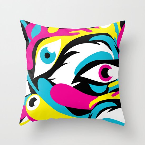 See 'em, Yikesss Throw Pillow