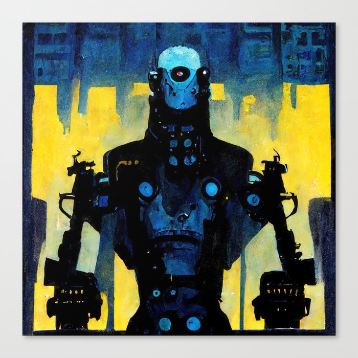 Robots among us Canvas Print
