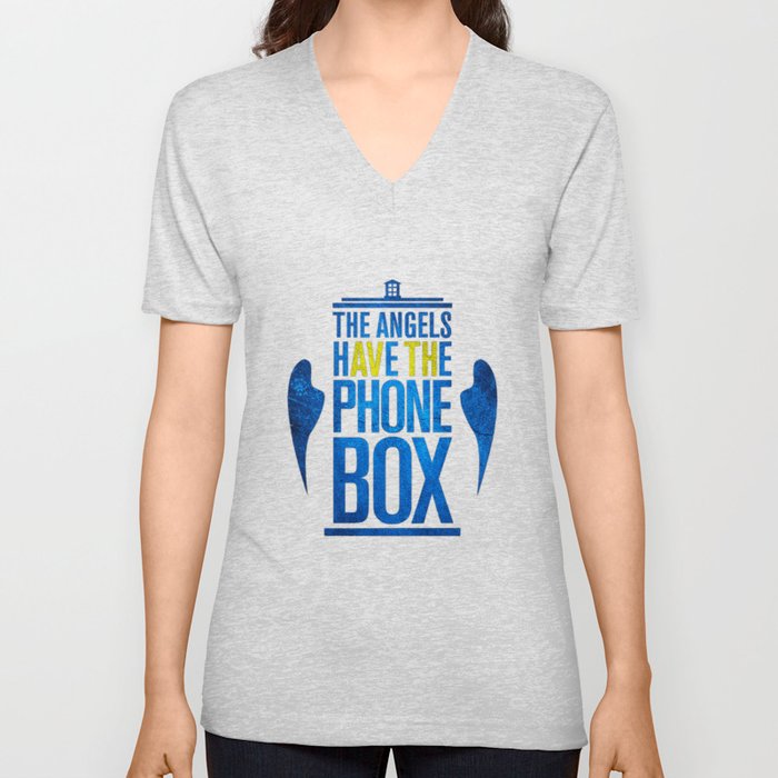 THE ANGELS HAVE THE PHONE BOX V Neck T Shirt
