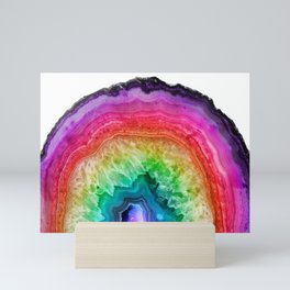 Rainbow Geode Mini Art Print