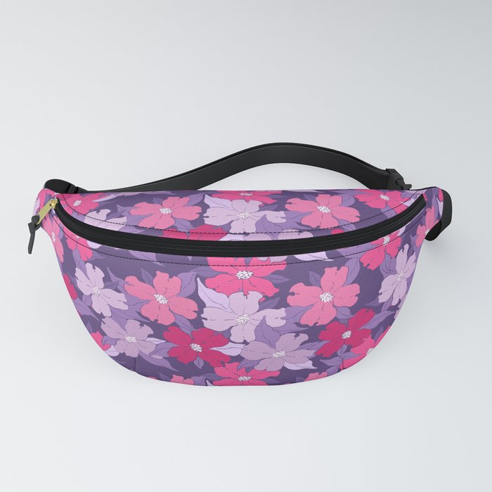 purple and pink flowering dogwood symbolize rebirth and hope Fanny Pack