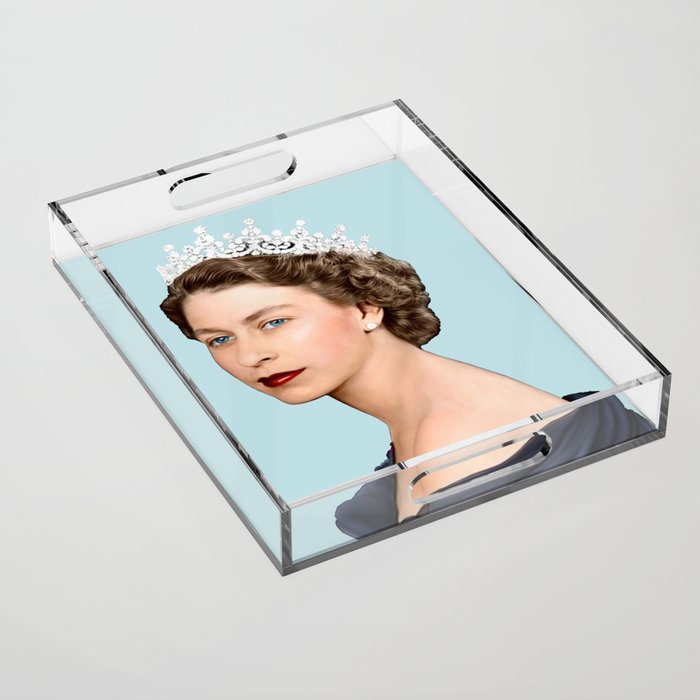 Queen Elizabeth II - The Young Queen Acrylic Tray