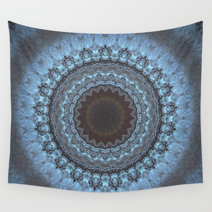 Bohemian Blue Wall Tapestry By Jane Lacey Smith Society6   Bohemian Blue Tapestries 