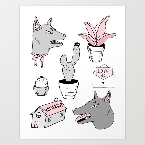 Homebody Art Print