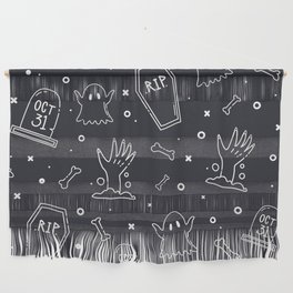 Scary Halloween Background Wall Hanging