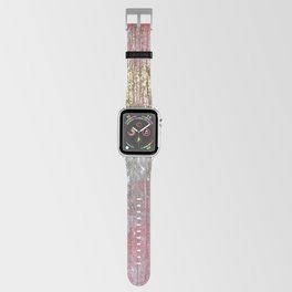 Golden Girl: a pretty abstract mixed media piece in pink, white, gold, and gray Apple Watch Band