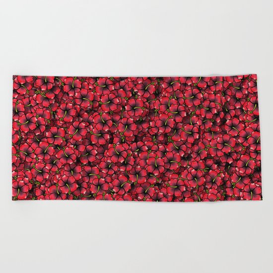 Hibiscus Beach Towel