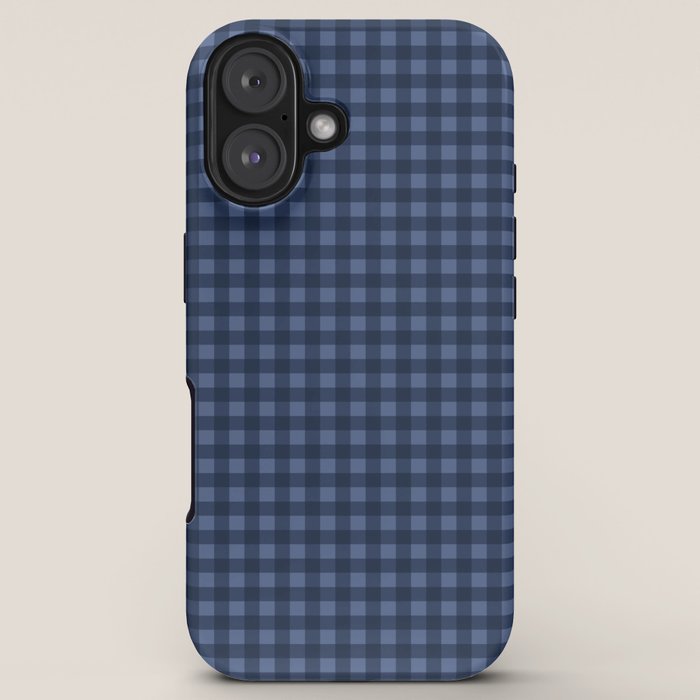 Gingham Plaid Pattern - Navy Blue