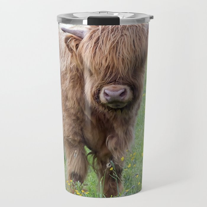 Baby highland cow Travel Mug
