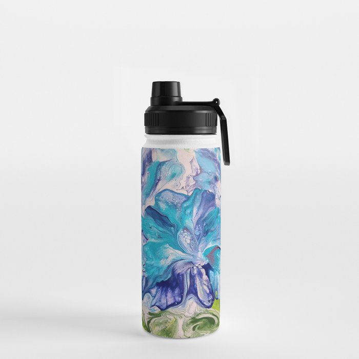 Blue Hibiscus Water Bottle