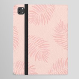 Palm Leaves Falling on Pink iPad Folio Case