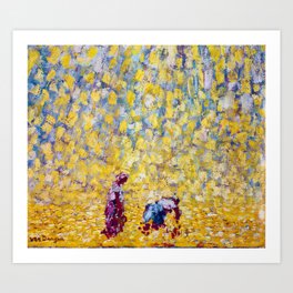 A Summer Rain (Les Lieuses) by Kees van Dongen Art Print | Blackisbeautiful, Blackartist, Goldenlight, Sunlight, Summerrain, Africanamerican, Sunshine, Blackwomen, Springrain, Blackartists 