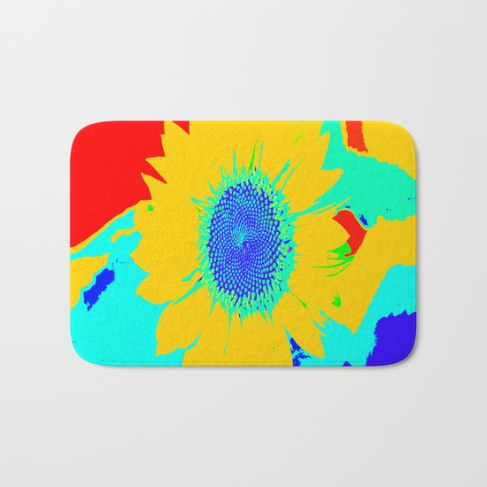 Fun Sunflower Bath Mat