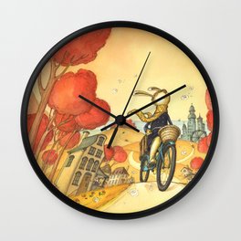 Bike Adventure Wall Clock