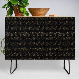 Zodiac signs astrology astrological constellations symbols gold Credenza