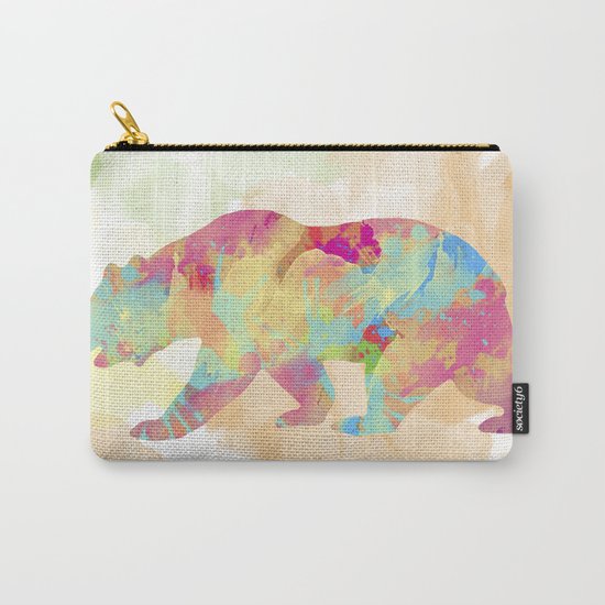Abstract Bear Carry-All Pouch