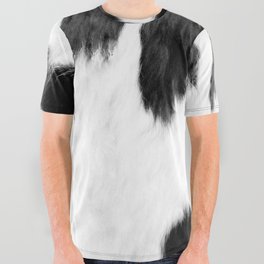 Primitive Hygge Cowhide in Black and White All Over Graphic Tee